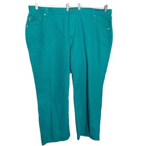 Teal Woman Within Pants